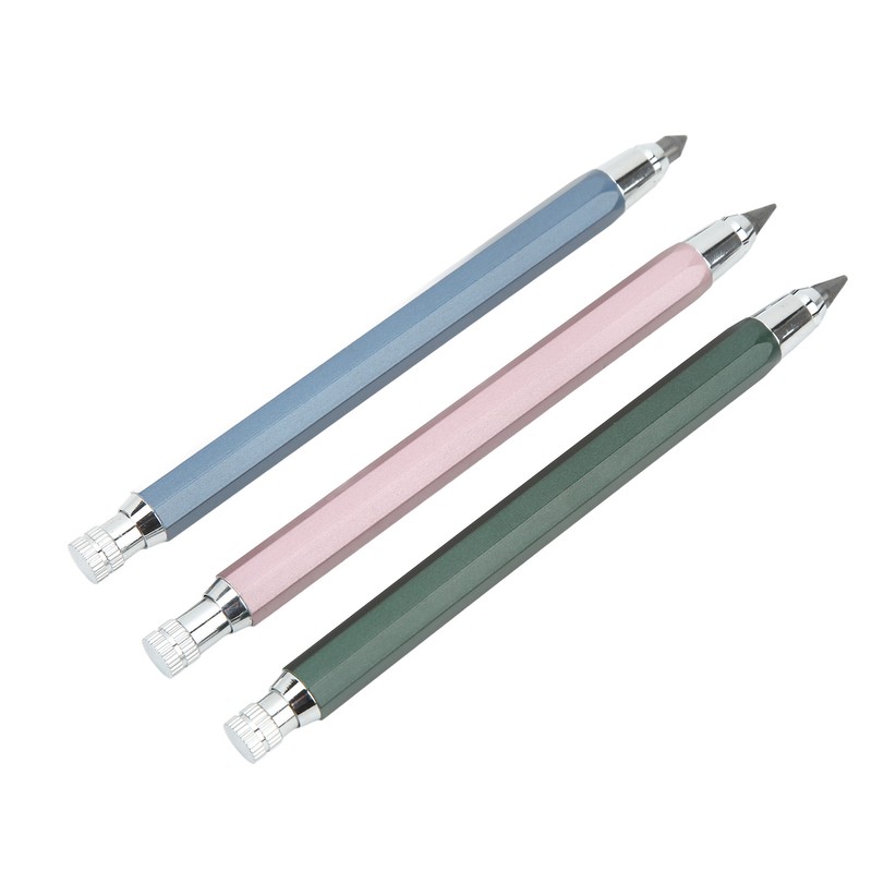 3Pcs Mechanical Carpenter Pencil 5.6mm Scribing Tool Marker Set Kit