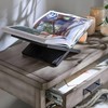 Honygebia Solid Wood Book Stands - Cross Frame Black Oak
