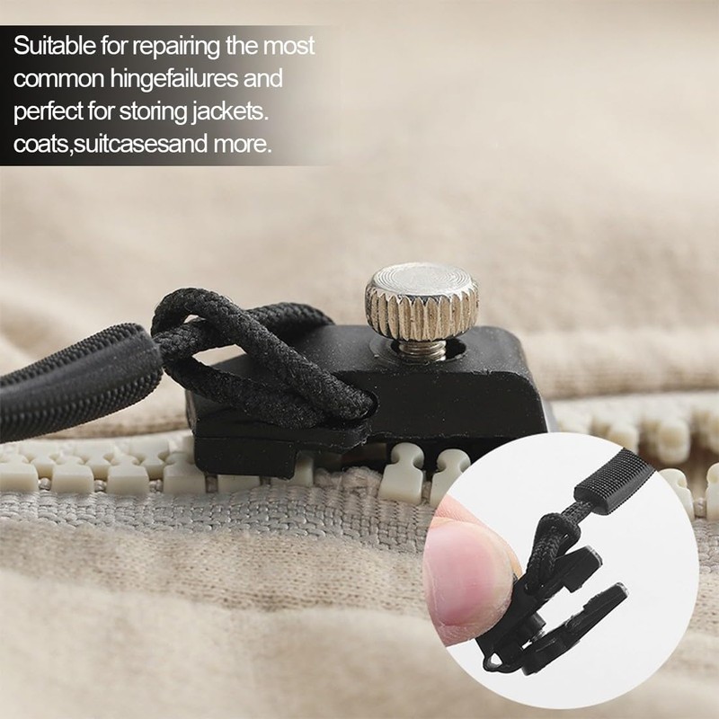 30 Piece Zip Repair Set, 4 Sizes Zip Fix Kit,