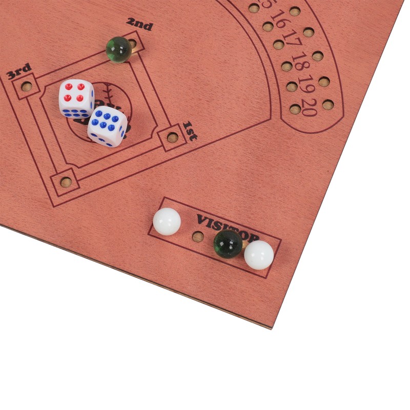 Baseball Dice Board Game Wooden Fun Baseball Battle Table Game