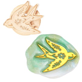 CRASPIRE Wax Seal Stamp Swallow Shape Sealing Wax Stamp Head Only for Wedding Invitations Cards Bottle Gift Business Thanks Anniversary (without handle)