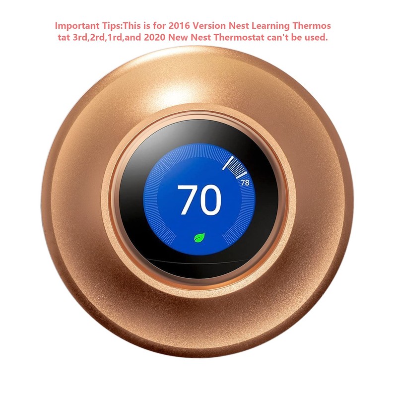 POPMAS Copper Metal Wall Plate for Nest Learning Thermostat 3rd