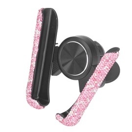 Soporte para teléfono celular Buosha, rosado, waterproof, para automóvil, manos libres, montura de ventilación, acrilonitrilo butadieno estireno, 1...