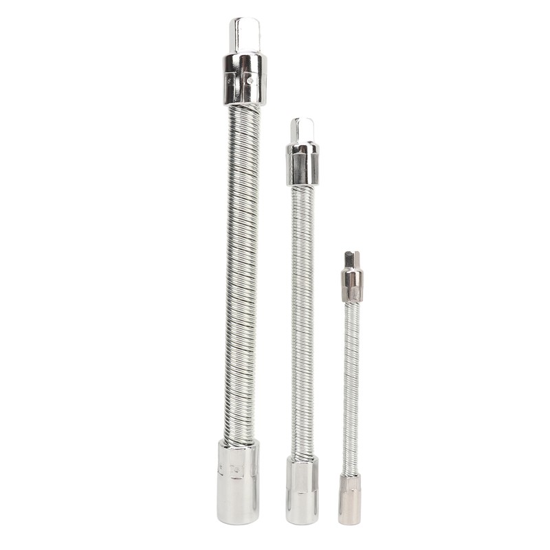 3PCS Flexible Extension Rods Wrench Socket Universal Connecting Rod for