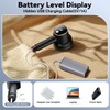 Rechargeable Fabric Shaver, 6-Leaf Blades, LED Display, 3 Speeds