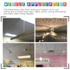 GLARKS 12Pcs 2 Inch Drop Ceiling Hooks with Hanging Wire