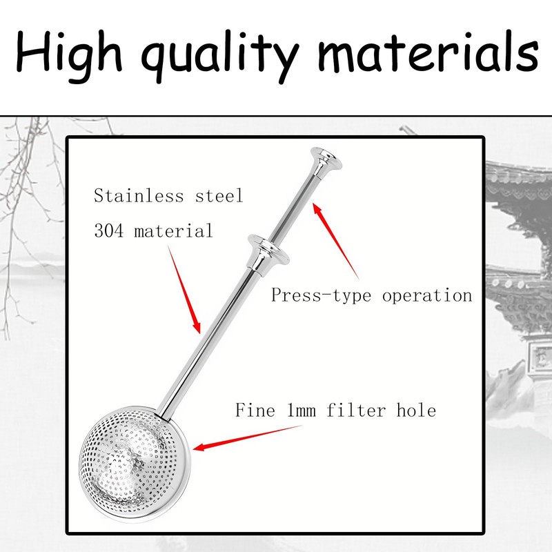 2 Pcs Flour Sifter, 304 Stainless Steel Tea Strainer Ball