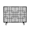 Christopher Knight Home Dorothy Modern Single Panel Iron Firescreen, Black