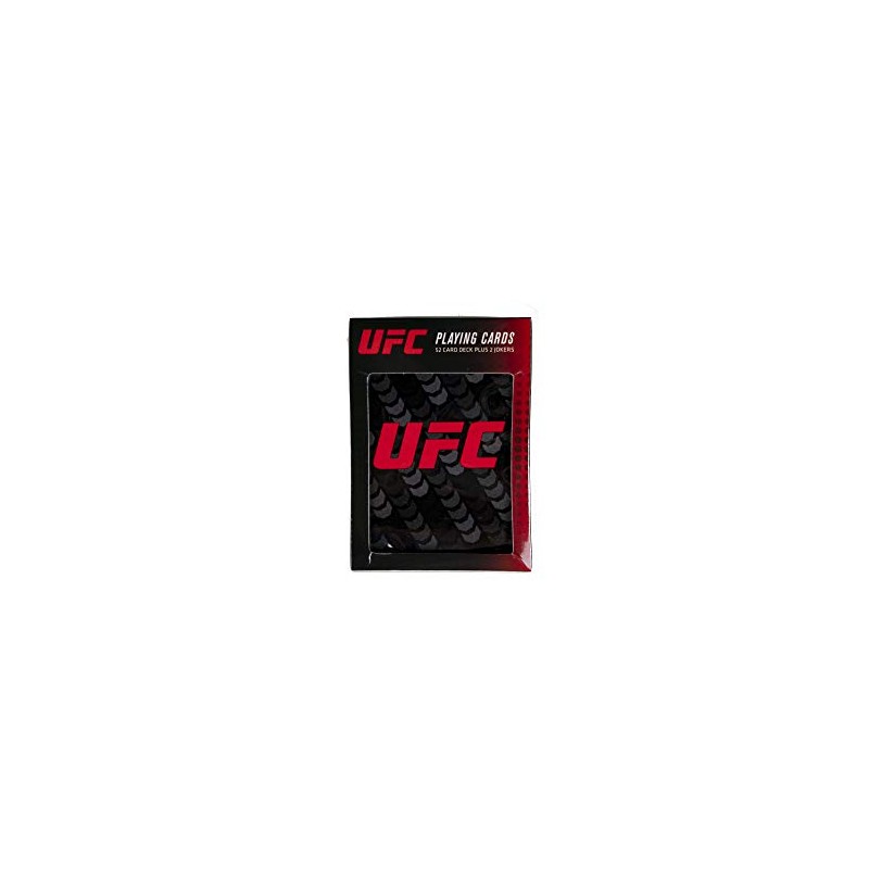 UFC PLAYING CARDS LOGO OCTAGON, BlackWhite, ONE SIZE