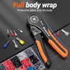Preciva Ferrule Crimping Tool Kit, Hexagonal Ratchet Wire Crimp Pliers