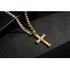 THE BLING KING New Heavy Gold-Plated Jesus Cross Crucifix Pendant