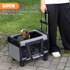 Pet Carrier with Wheels - Soft-Side Wheeled Cat Carrier for