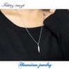 Hawaiian Jewelry Necklace Plumeria Scroll Honu K14 Surfboard, Stainless Steel