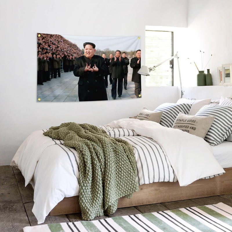 Kim Jong Un 3X5FT Funny Flag,Suitable For Room Decoration.