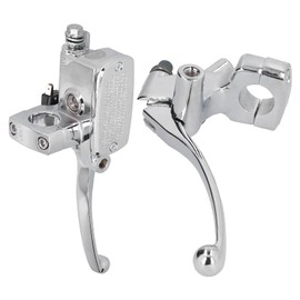 Akozon Motorcycle Clutch Brake Lever, 1 Inch Front Master Brake Cylinder, Universal Hydraulic Brake Clutch Lever, Pack of 2