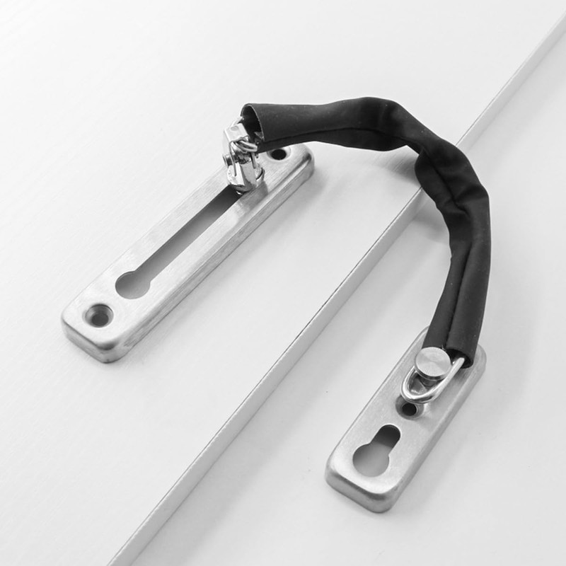 ZONADAH Set of 2 Stainless Steel Door Chain Locks -