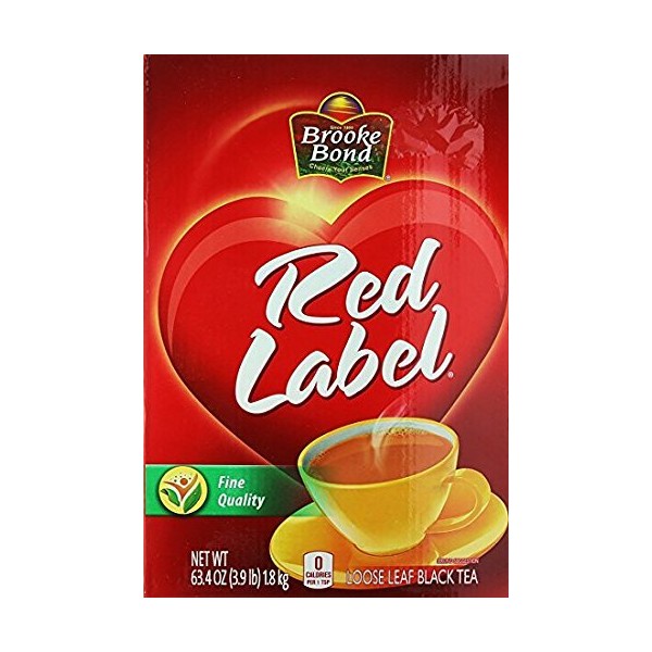 Brook Bond Red Label Fine Quality Loose Leaf Black Tea (63.4 oz / 1800 G)