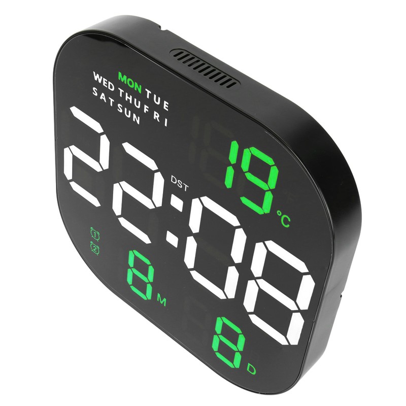 Digital Clock Large Screen LED USB 5V Remote Multifunctional Temperature