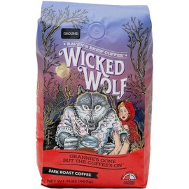 Raven's Brew Coffee Full Bodied Coffee Dark Roast Ground - Wicked Wolf 2lb