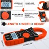 Digital Clamp Meter, TRMS 4000 Counts AC DC Amp Meter,GR-570T-APP