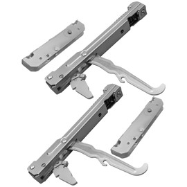Upgrade Oven Door Hinge Compatible with Frigidaire Kenmore and Sears Ovens and Ranges, Range Door Hinge Replace 318328010 318024715, Stainless Steel, 2 Pcs