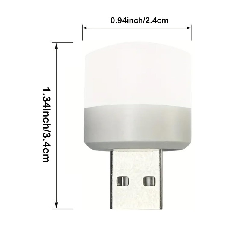 SHIYUGSC USB Lights by Night, Mini LED Bulb, Plug-in,Compact, Ideal