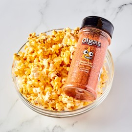 OLGA’S Snackers Seasoning Blend, Signature Pita Snack Flavor with Romano Cheese, Garlic, Sesame & Poppy Seeds, Great on Popcorn, Chicken, Veggies – 3.8 oz Jar (3-Pack)