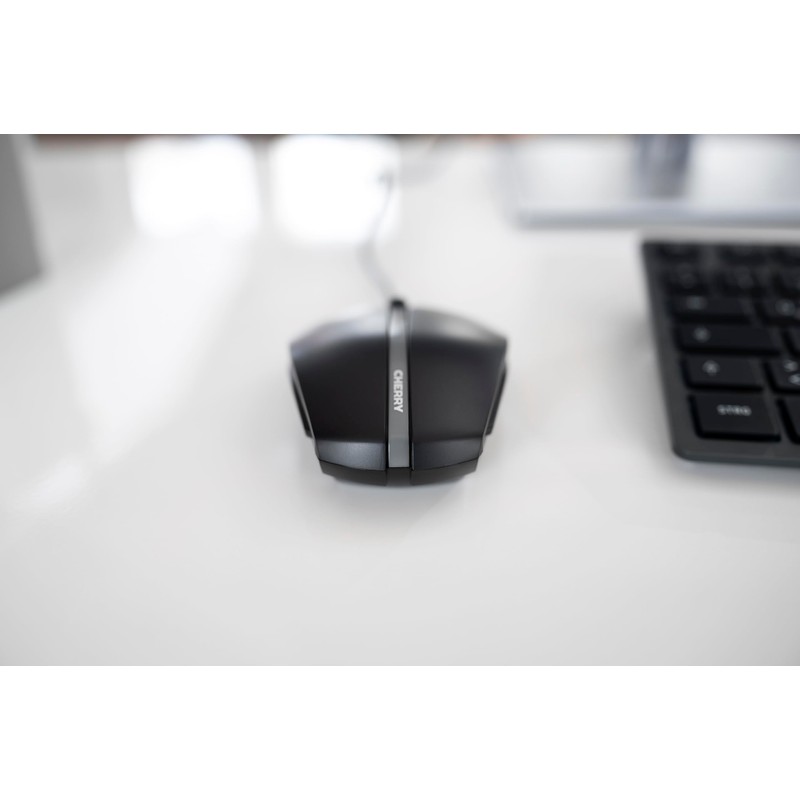 CHERRY GENTIX ILLUMINATED, Wired Mouse, Blue Illuminated Side Panels &