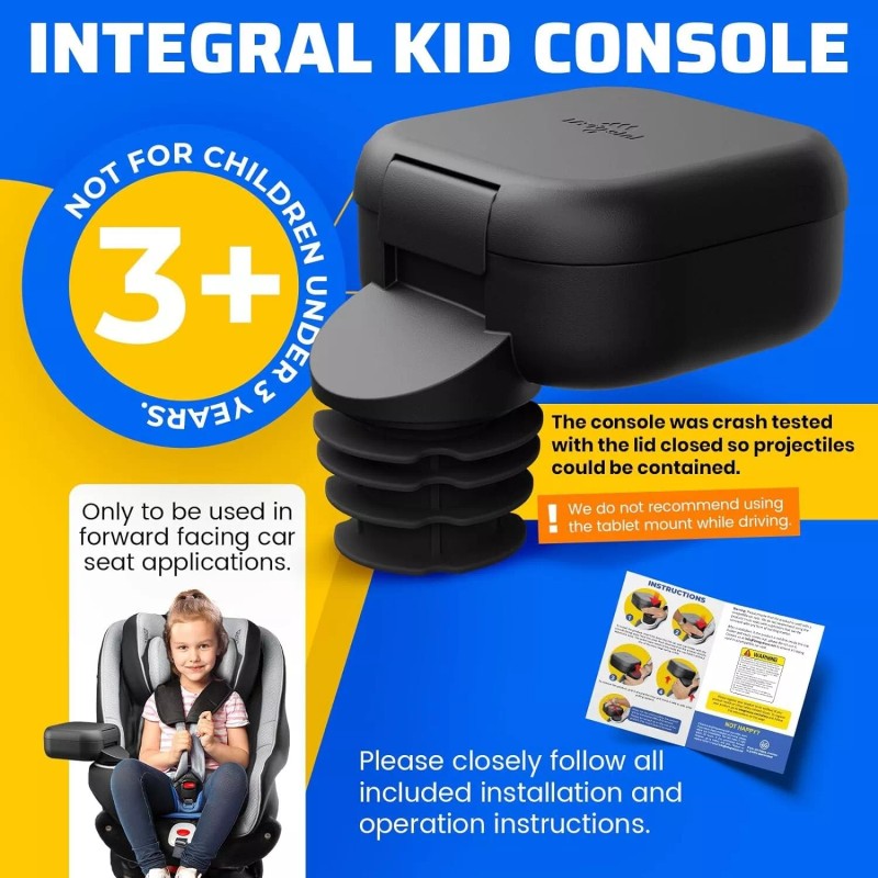 Integral Kids Console for Car Seat - Upgraded Car Organizer