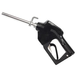 Groz 45575 Automatic Fuel Control Nozzle with Swivel, Curved, Inlet Threaded, 1" NPT