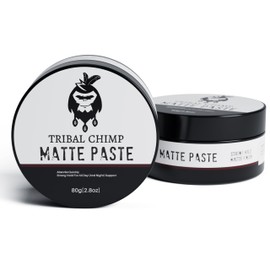Tribal Chimp Tribal Chimp Matte Hair Styling Paste - Matte Finish Hair Paste for Men - Matte Hair Paste for All Hair Types, Long Lasting, Flexible, Medium to Strong Hold, 80 g