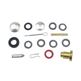 SLSRPMT Carburetor Rebuild Kit 439071 with Float for Johnson Evinrude OMC BRP 1.5-20 HP Outboard Motors Carb Repair Kit Replace Sierra 18-7043 382045 382046 382047 382049 383052 0439071 0398532