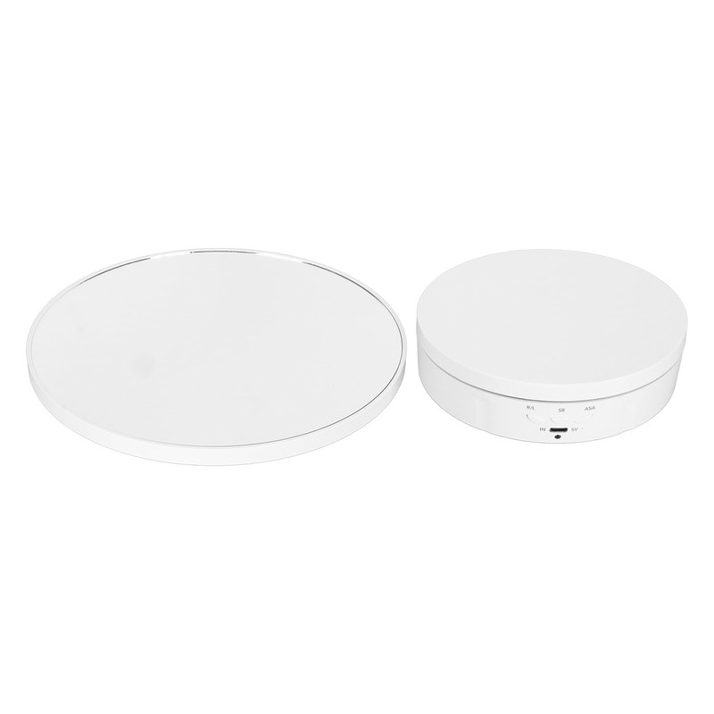 AUNMAS 360 Degree Rotating Display Stand, Electric Rotating Turntable for