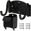 IronDIY Heavy-Duty Wheelbarrow Storage Bracket, Black, Sturdy, 80 lbs Capacity,