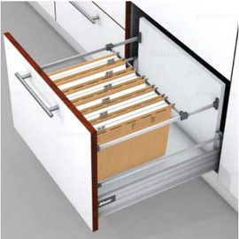 Blum Metafile White Metal Kit for Filing Cabinet Hanging System