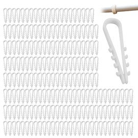 100 Stück Schlaufendübel,Steckschlaufe Schlaufendübel,Dübel-Klemme Stecklaschen Dübel,3-13mm U-Förmiges Nylon Dübelklemmschelle,Stecklaschen,Kabelschelle Spannbereich Für Kabelbefestigung (Weiß)