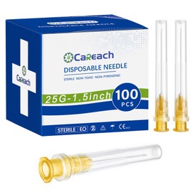 Careach 100pcs 25 Gauge 1.5 inch, Lab Dispensing Accessories, Individual Package
