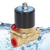Solenoid Valve Brass Electric 2 Way 1/2in Normally Closed for