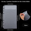 SOFPLATE 12 Sheets A6 Binder Dividers Plastic 6 Hole Binder
