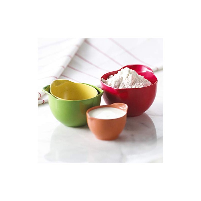 Trudeau Bamboo Melamine Measuring Cups, Set of 4