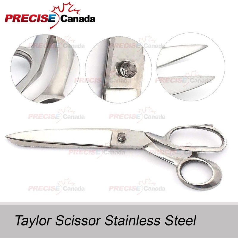 PRECISE CANADA: Taylor Scissors 14" Fabric Cutting Stainless Steel (Silver)