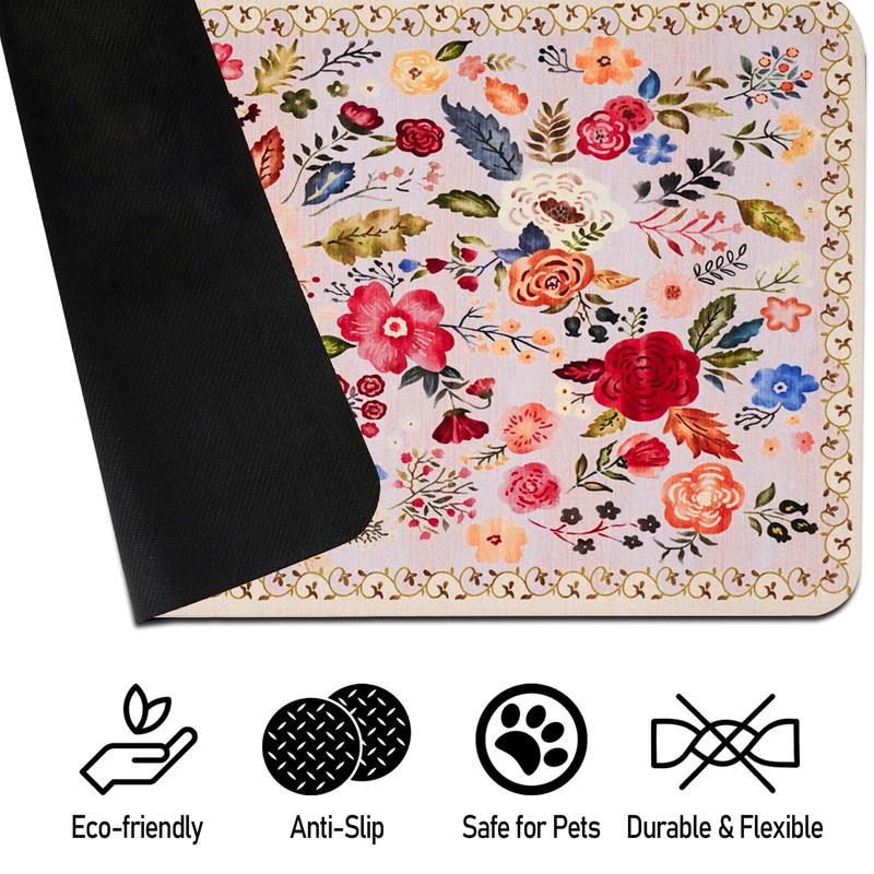 Dog Cat Food Mat 12"*20" Dog Mat for Food and
