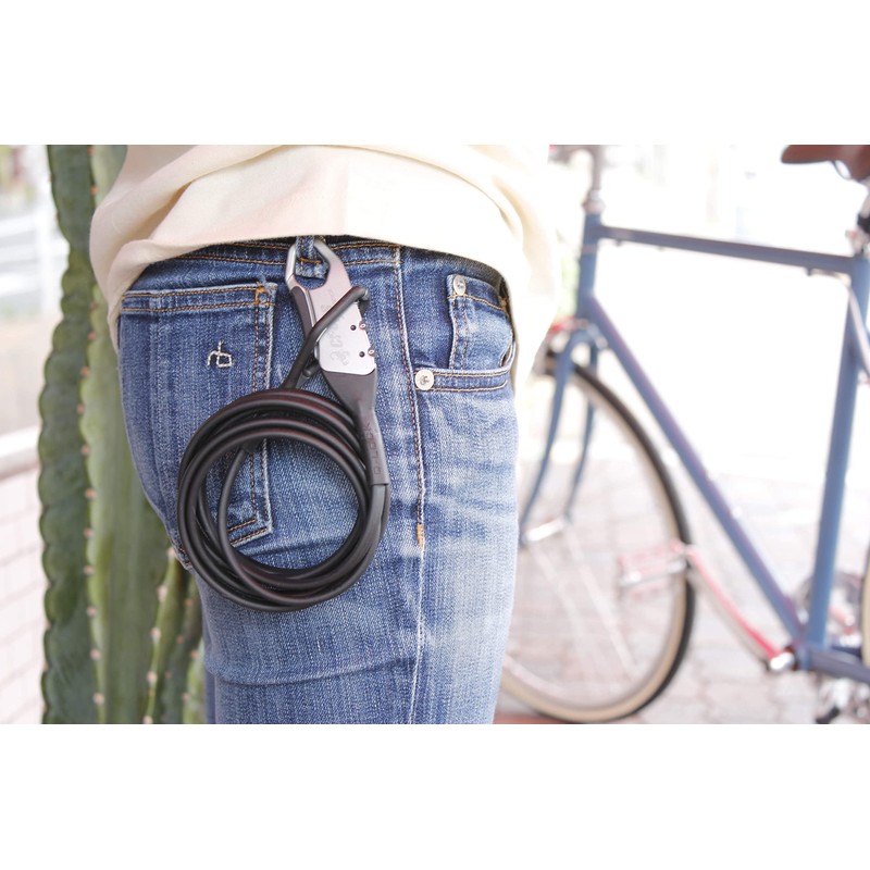 crops Double Wire Lock Q10 Black | 3 Digit Dial