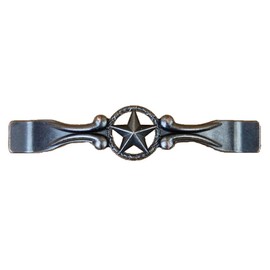 Set of 24 Drawer Handle Star with Barbwire Cabinet Pull Western Southwest Rustic Texas (Oil Rubbed Brass)