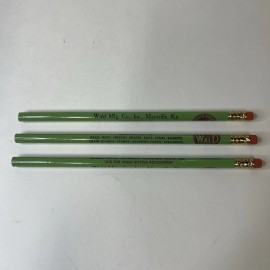 WALD VINTAGE WALD INCORPORATED BICYCLE PARTS ADVERTISING PENCILS LOT OF 3 GREEN