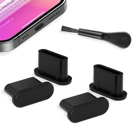 USB C Dust Plugs [36-Pack] -Anti Dust Plug Cover Charging Premium Silicone Port Covers with Cleaning Brush Universal Type-C Protector for All USB C Devices