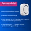 REV Wireless Doorbell Set Optical and Acoustic, 50 m, 90