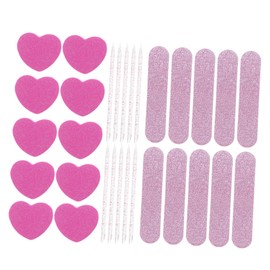 NOLITOY 10 Sets Nail Art Tool Set Durable Sponge Nail Files and Buffers for Professional Manicure Pedicure Lightweight Compact for Home Use