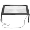 A4 Size Reading Magnifying Glass with LED Light and Stand