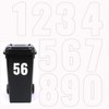 Pack of 4 / 40 PCS Plain White Wheelie Bin